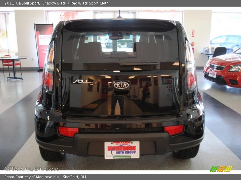 Shadow Black / Red/Black Sport Cloth 2011 Kia Soul Sport