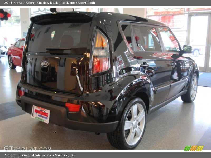 Shadow Black / Red/Black Sport Cloth 2011 Kia Soul Sport