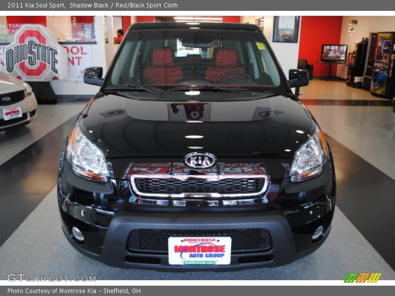Shadow Black / Red/Black Sport Cloth 2011 Kia Soul Sport