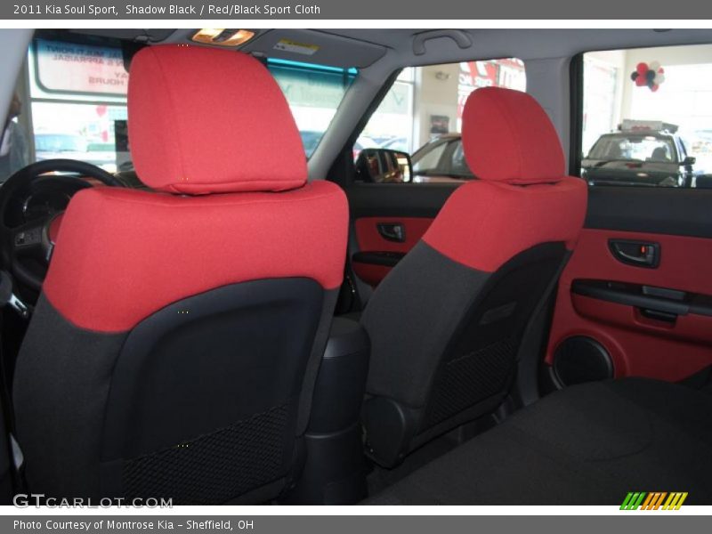 Shadow Black / Red/Black Sport Cloth 2011 Kia Soul Sport