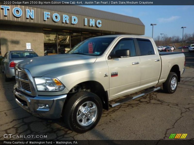 Austin Tan Pearl / Dark Slate/Medium Graystone 2010 Dodge Ram 2500 Big Horn Edition Crew Cab 4x4