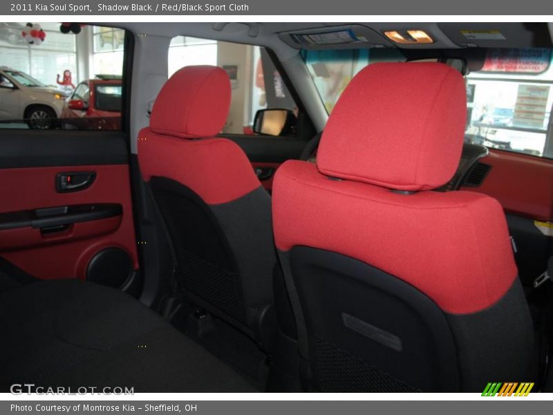 Shadow Black / Red/Black Sport Cloth 2011 Kia Soul Sport