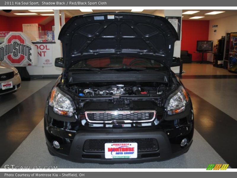 Shadow Black / Red/Black Sport Cloth 2011 Kia Soul Sport