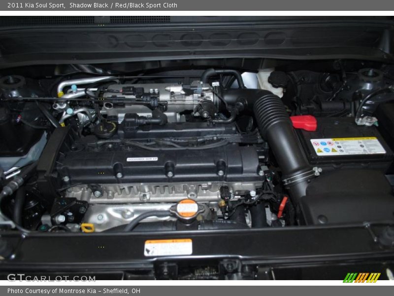 Shadow Black / Red/Black Sport Cloth 2011 Kia Soul Sport