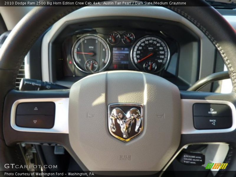 Austin Tan Pearl / Dark Slate/Medium Graystone 2010 Dodge Ram 2500 Big Horn Edition Crew Cab 4x4