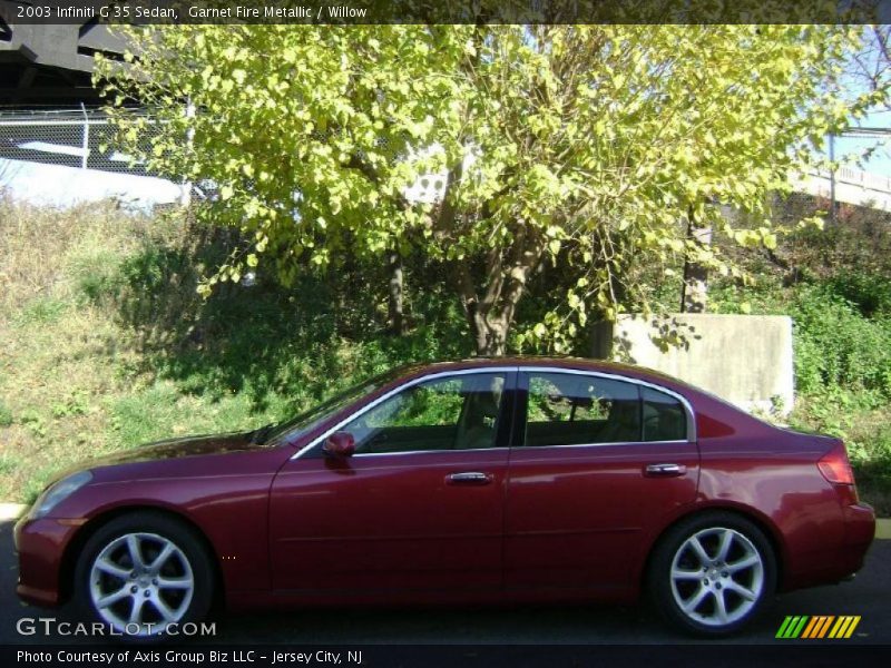 Garnet Fire Metallic / Willow 2003 Infiniti G 35 Sedan