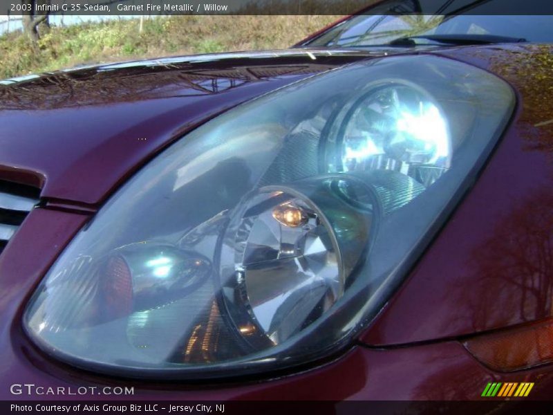 Garnet Fire Metallic / Willow 2003 Infiniti G 35 Sedan
