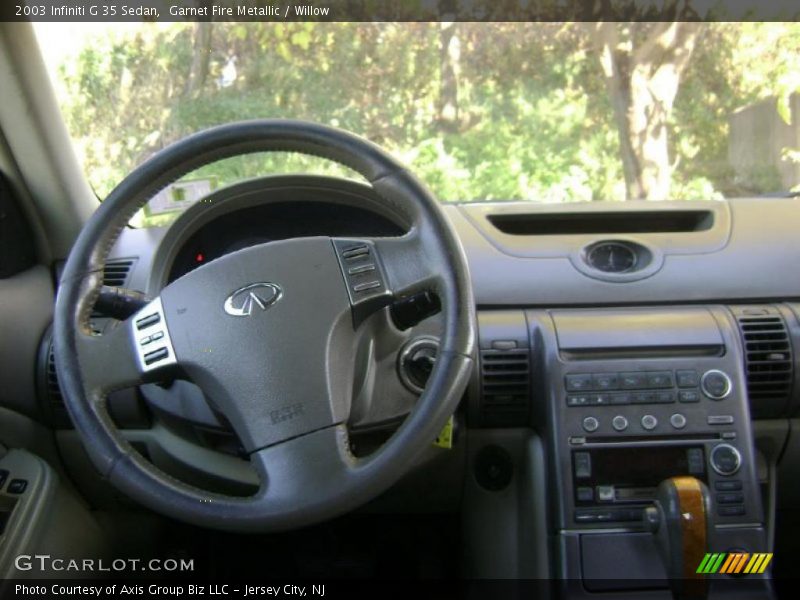 Garnet Fire Metallic / Willow 2003 Infiniti G 35 Sedan
