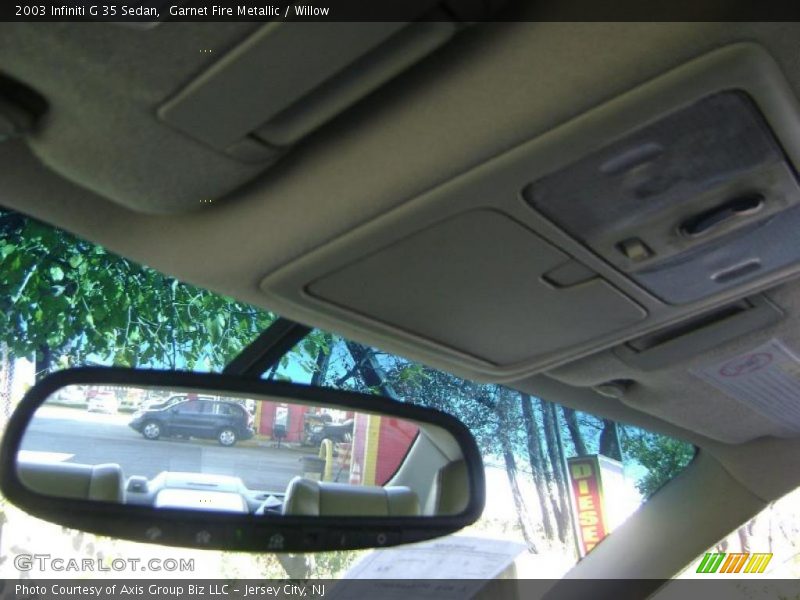 Garnet Fire Metallic / Willow 2003 Infiniti G 35 Sedan