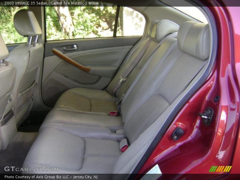 Garnet Fire Metallic / Willow 2003 Infiniti G 35 Sedan