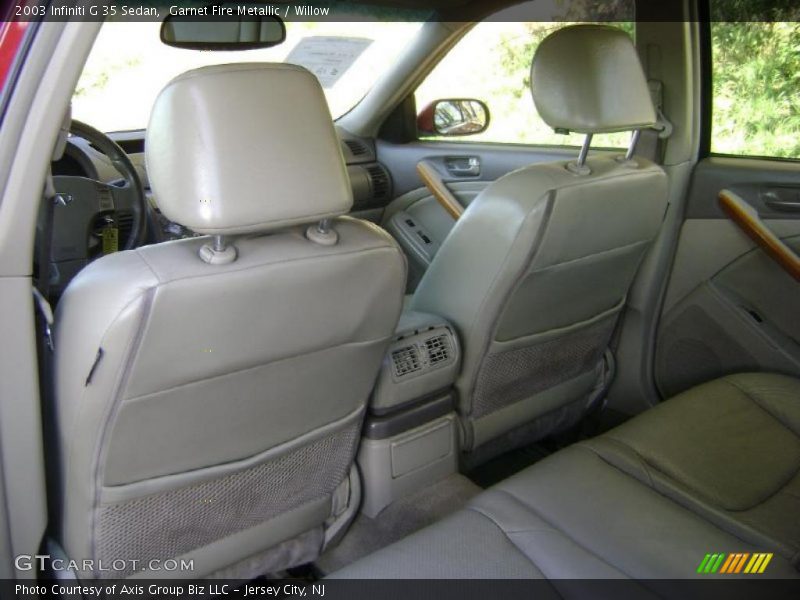 Garnet Fire Metallic / Willow 2003 Infiniti G 35 Sedan