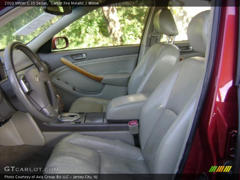 Garnet Fire Metallic / Willow 2003 Infiniti G 35 Sedan