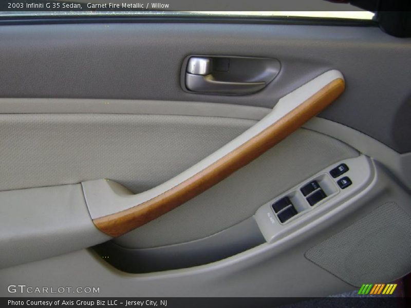 Garnet Fire Metallic / Willow 2003 Infiniti G 35 Sedan