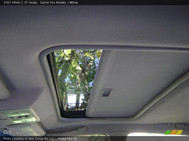 Garnet Fire Metallic / Willow 2003 Infiniti G 35 Sedan