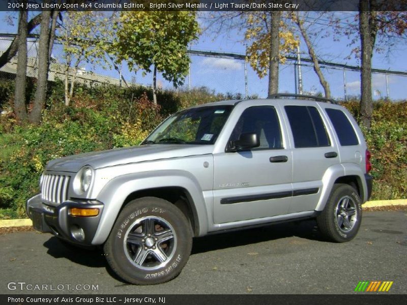 Bright Silver Metallic / Light Taupe/Dark Slate Gray 2004 Jeep Liberty Sport 4x4 Columbia Edition