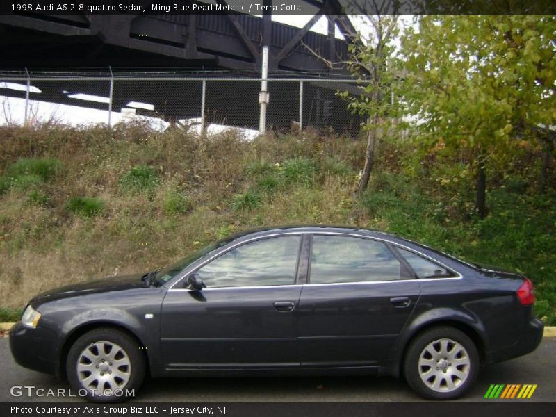 Ming Blue Pearl Metallic / Terra Cotta 1998 Audi A6 2.8 quattro Sedan