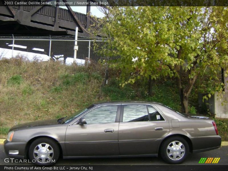 Bronzemist / Neutral Shale Beige 2003 Cadillac DeVille Sedan