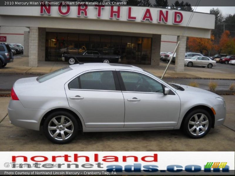 Brilliant Silver Metallic / Dark Charcoal 2010 Mercury Milan V6 Premier