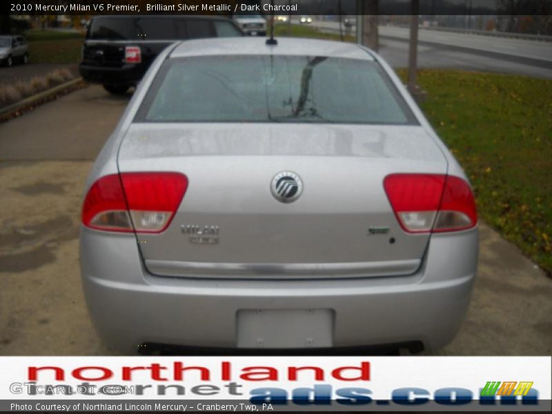 Brilliant Silver Metallic / Dark Charcoal 2010 Mercury Milan V6 Premier