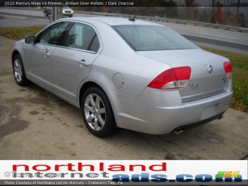 Brilliant Silver Metallic / Dark Charcoal 2010 Mercury Milan V6 Premier