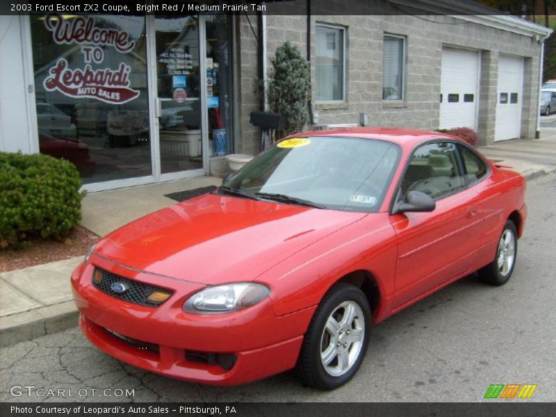 Front 3/4 View of 2003 Escort ZX2 Coupe