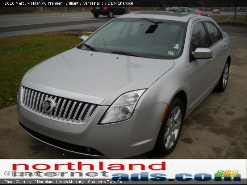 Brilliant Silver Metallic / Dark Charcoal 2010 Mercury Milan V6 Premier