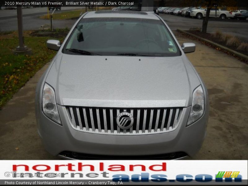 Brilliant Silver Metallic / Dark Charcoal 2010 Mercury Milan V6 Premier