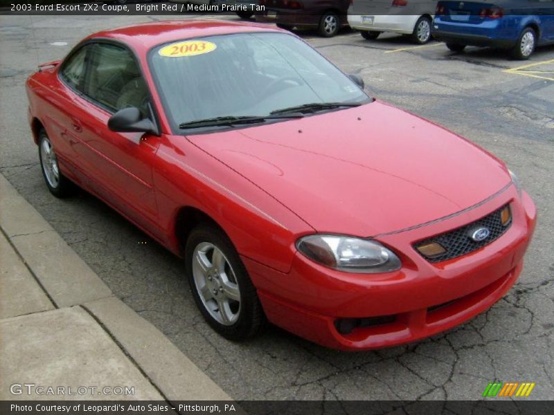 Front 3/4 View of 2003 Escort ZX2 Coupe