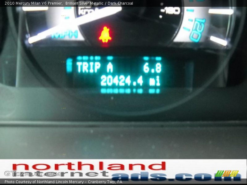 Brilliant Silver Metallic / Dark Charcoal 2010 Mercury Milan V6 Premier