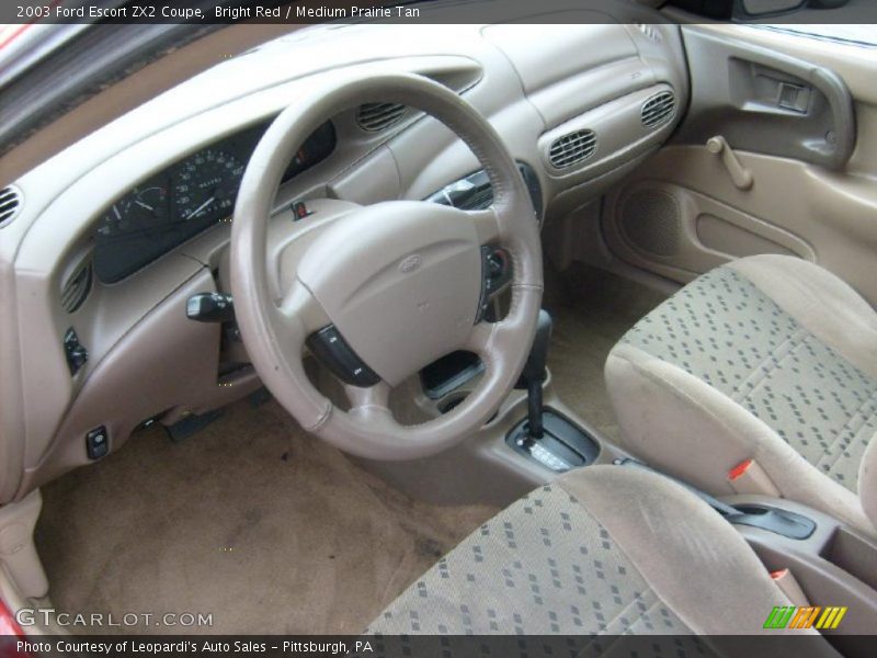 Medium Prairie Tan Interior - 2003 Escort ZX2 Coupe 