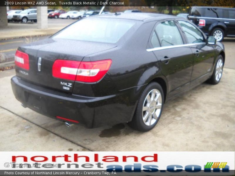 Tuxedo Black Metallic / Dark Charcoal 2009 Lincoln MKZ AWD Sedan