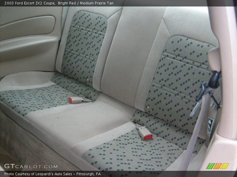  2003 Escort ZX2 Coupe Medium Prairie Tan Interior