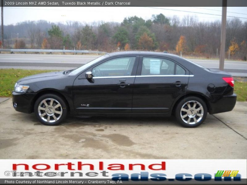 Tuxedo Black Metallic / Dark Charcoal 2009 Lincoln MKZ AWD Sedan