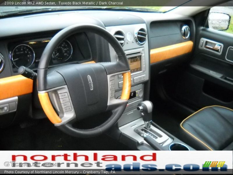 Tuxedo Black Metallic / Dark Charcoal 2009 Lincoln MKZ AWD Sedan