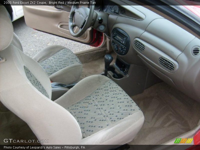 Dashboard of 2003 Escort ZX2 Coupe