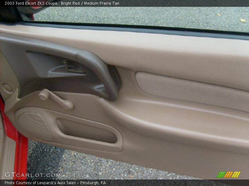 Bright Red / Medium Prairie Tan 2003 Ford Escort ZX2 Coupe