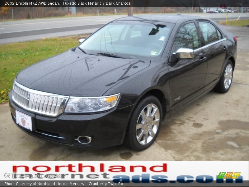 Tuxedo Black Metallic / Dark Charcoal 2009 Lincoln MKZ AWD Sedan