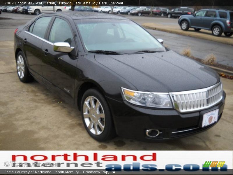 Tuxedo Black Metallic / Dark Charcoal 2009 Lincoln MKZ AWD Sedan