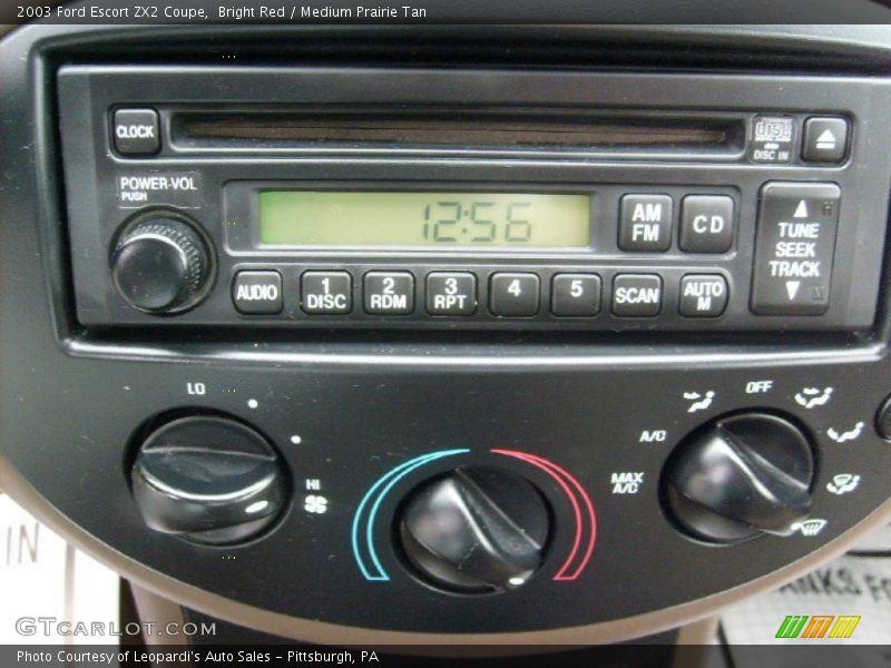 Controls of 2003 Escort ZX2 Coupe