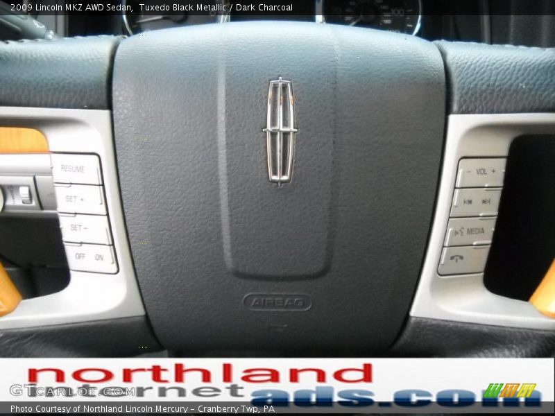 Tuxedo Black Metallic / Dark Charcoal 2009 Lincoln MKZ AWD Sedan