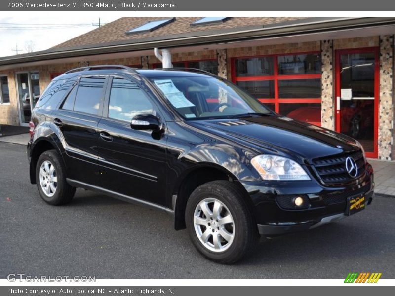 Black / Macadamia 2006 Mercedes-Benz ML 350 4Matic