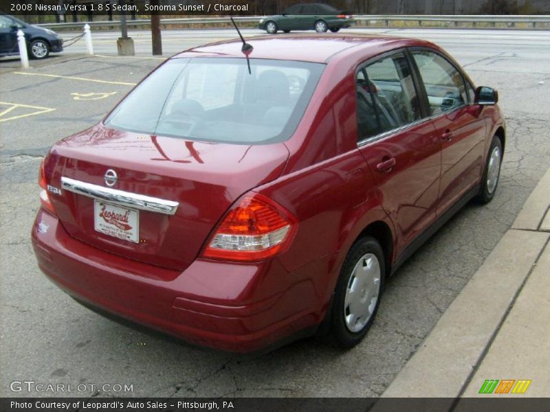 Sonoma Sunset / Charcoal 2008 Nissan Versa 1.8 S Sedan