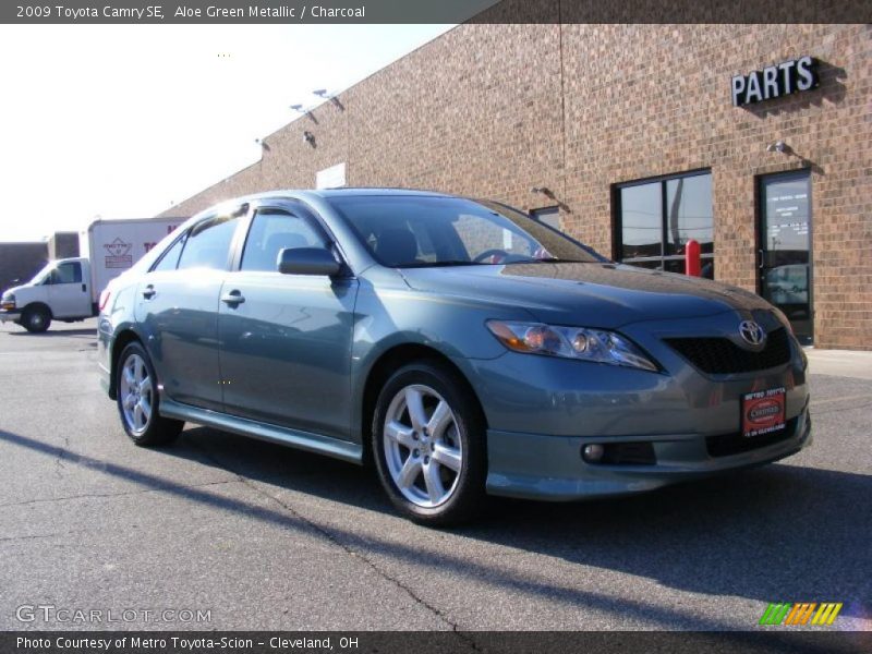 Aloe Green Metallic / Charcoal 2009 Toyota Camry SE