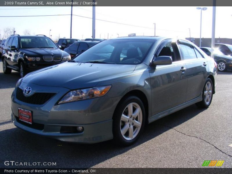 Aloe Green Metallic / Charcoal 2009 Toyota Camry SE