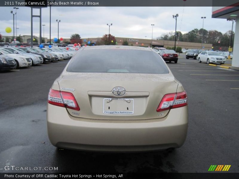 Sandy Beach Metallic / Bisque 2011 Toyota Camry LE