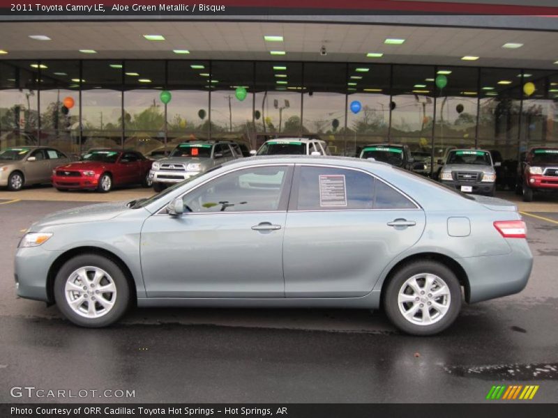 Aloe Green Metallic / Bisque 2011 Toyota Camry LE