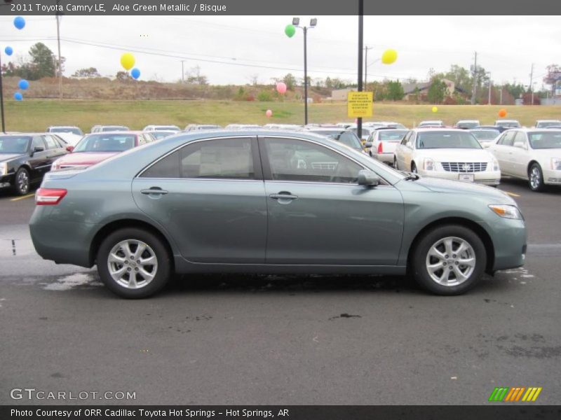 Aloe Green Metallic / Bisque 2011 Toyota Camry LE