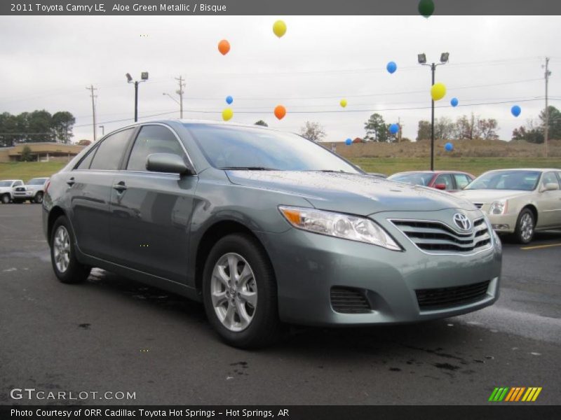 Aloe Green Metallic / Bisque 2011 Toyota Camry LE