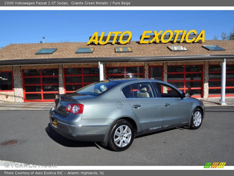 Granite Green Metallic / Pure Beige 2006 Volkswagen Passat 2.0T Sedan