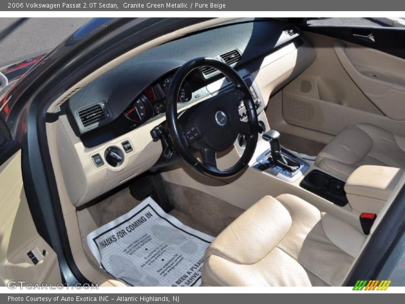 Granite Green Metallic / Pure Beige 2006 Volkswagen Passat 2.0T Sedan